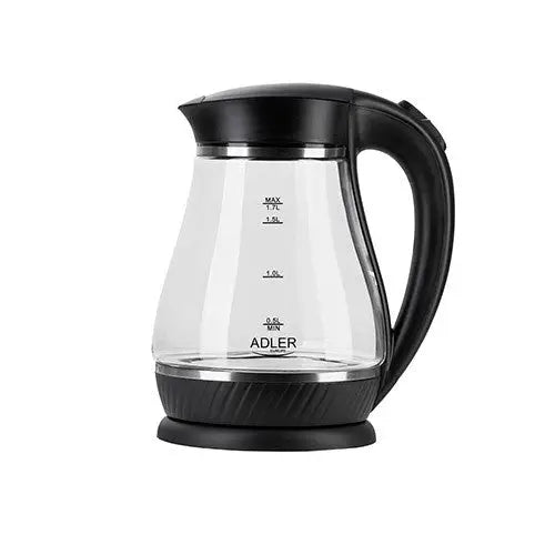 Adler AD 1274 B electric kettle 1.7 L 2200 W Black Transparent - Electric kettlesAGD-CZE<<<Home Appliance