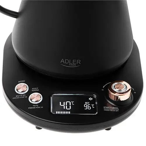 Adler AD 1349 Electric kettle with long spout 1.0L Black - Electric kettlesAGD-CZE<<<Home Appliance