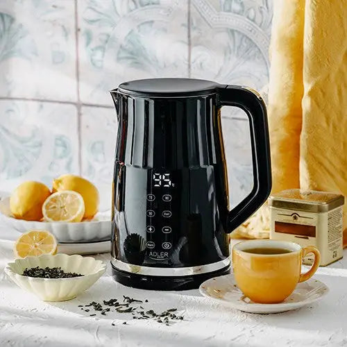 Adler AD 1350 1.7L temperature-controlled LED electric kettle Black - Electric kettlesAGD-CZE<<<Home Appliance