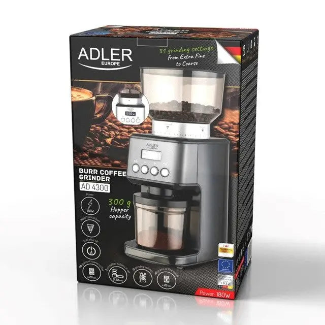 Adler AD 4300 Burr coffee grinder black - Coffee grindersAGD-MLY<<<Home Appliance - ProductsAGD<<<ActionPL&&&Spice