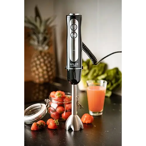 ADLER AD 4625B Hand blender Stainless steel 1500 W Black - Mixers / blendersAGD-MIB<<<Home Appliance