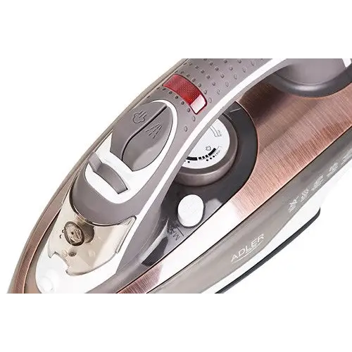 Adler AD 5030 iron Steam iron Ceramic soleplate 3000 W Brown Grey White - IronsAGD-ZEL<<<Home Appliance