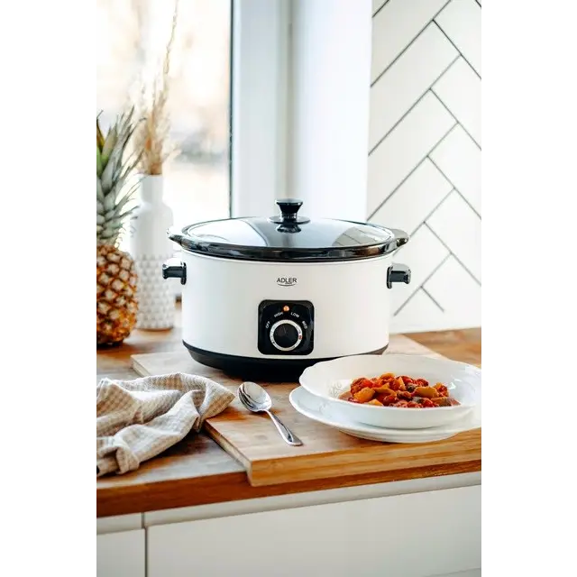 Adler AD 6413W Slow cooker 5.8 l White - Slow CookersAGD-WON<<<Home Appliance - ProductsAGD<<<ActionPL