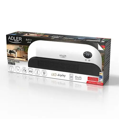 Adler AD 7751 air curtain Black White 2000 W - Fan heatersAGD-TER<<<Home Appliance - ProductsAGD<<<ActionPL&&&Fan