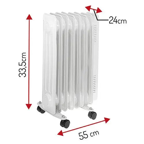 Adler AD 7815 electric space heater Indoor White 1500 W Oil electric space heater - Oil radiatorsAGD-GRO<<<Home