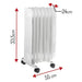Adler AD 7815 electric space heater Indoor White 1500 W Oil electric space heater - Oil radiatorsAGD-GRO<<<Home