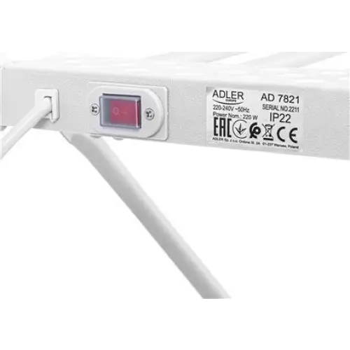 Adler AD 7821 Foldable electric clothes dryer - Bathroom and stand clothes dryerAGD-SUL<<<Home Appliance