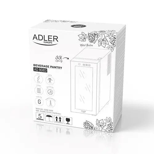 Adler AD 8083 Beverage/wine larder Black - Wine coolersAGD-LDW<<<Home Appliance - ProductsAGD<<<ActionPL