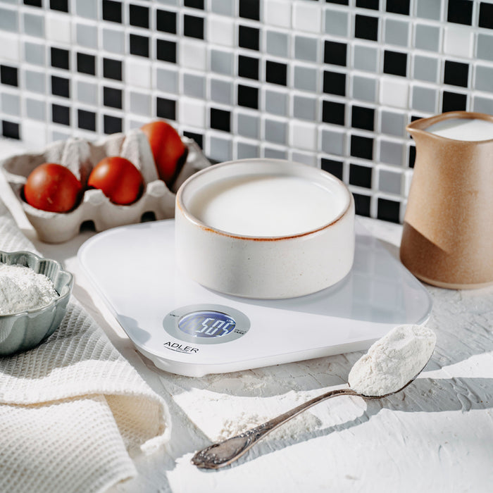 KITCHEN SCALE WHITE ADLER