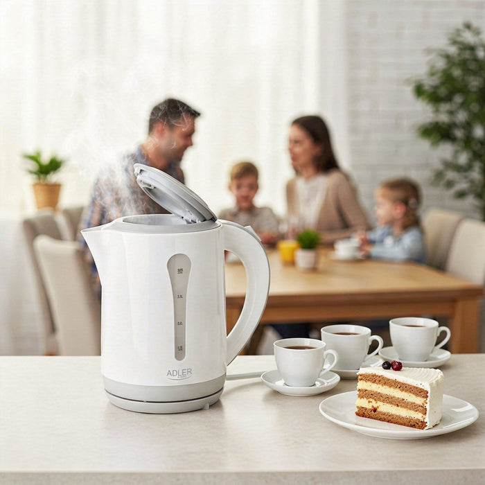 Adler AD 1244 electric kettle 2.5 L 2200 W white and blue
