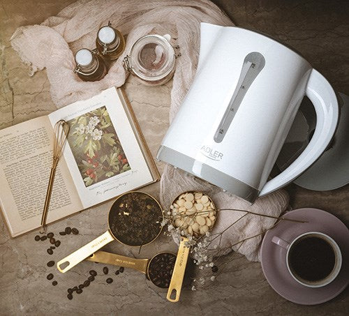 Adler AD 1244 electric kettle 2.5 L 2200 W white and blue