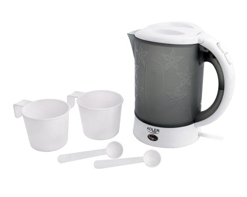 Adler AD 1268 electric kettle 0.6 L Grey 600 W