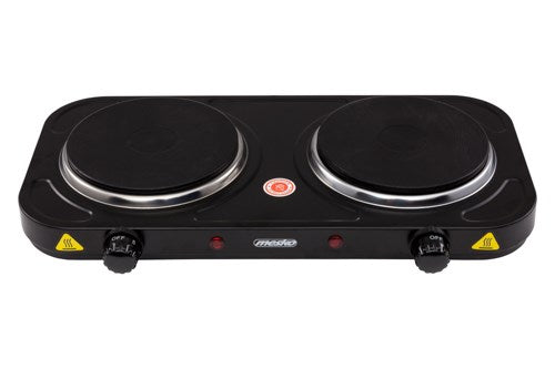 Mesko Home MS 6509 hob Black Countertop Sealed plate 2 zone(s)
