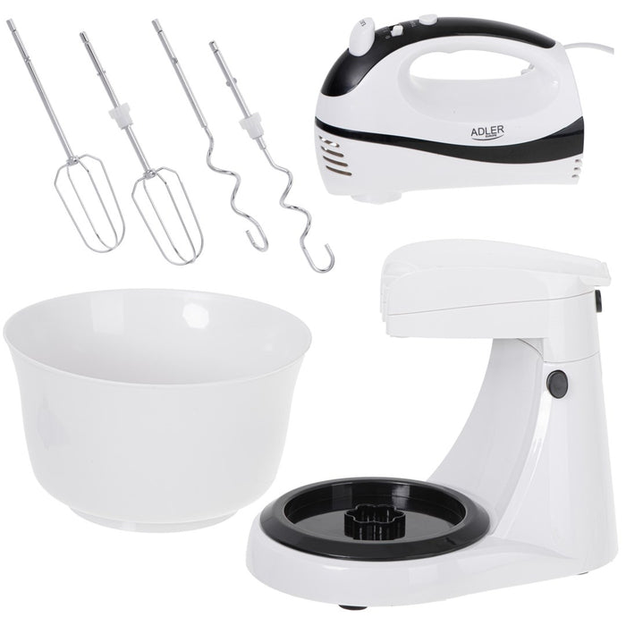 Adler AD 4206 Stand mixer Black,White 300 W
