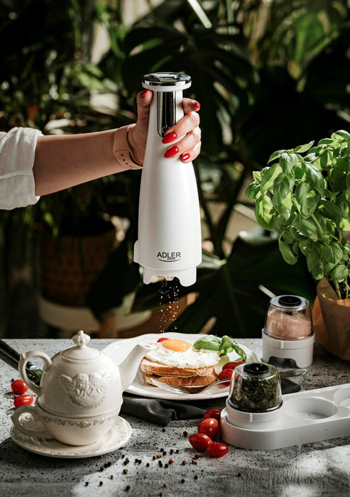 Spice mill set Adler AD 4449W white