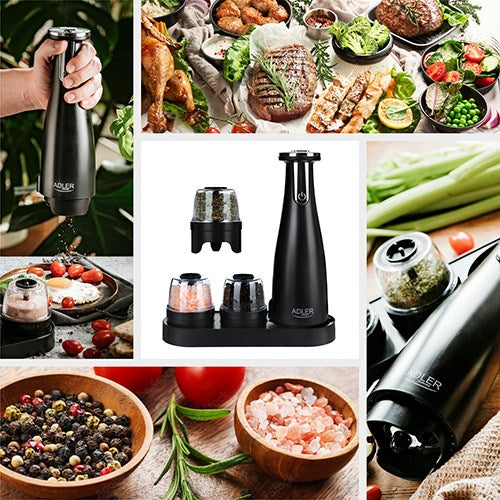 Spice mill set Adler AD 4449B Black