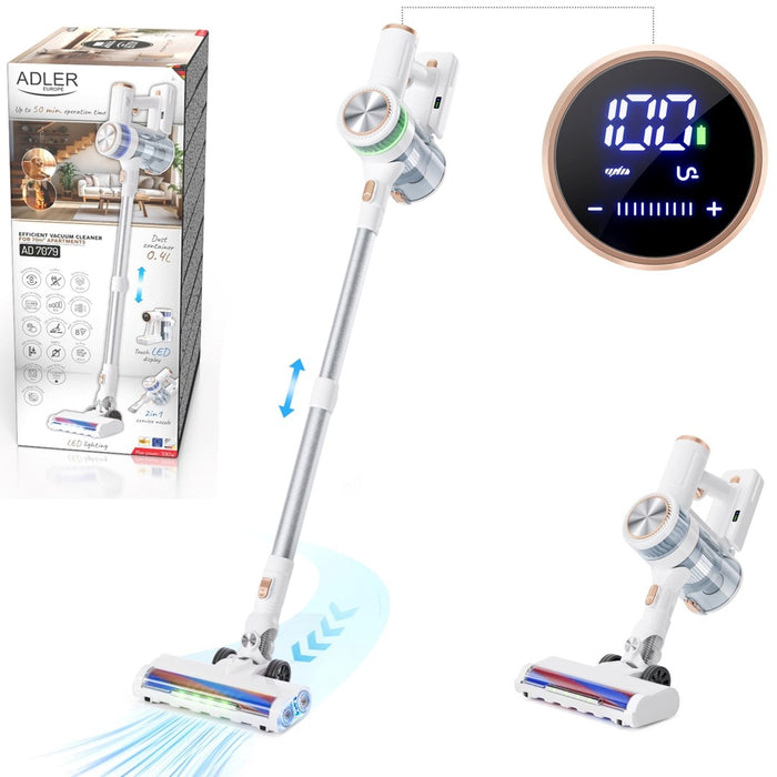 ADLER AD 7079 cordless upright vacuum cleaner