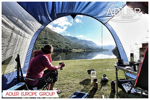 Adler AD 8051 washing machine Top-load 3 kg Blue, White