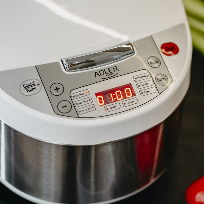 Adler AD 6420 Multi-cooker 6 in 1 – 3.25 L silver, white