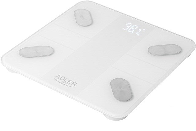 Electronic bathroom scale Adler AD 8186 white