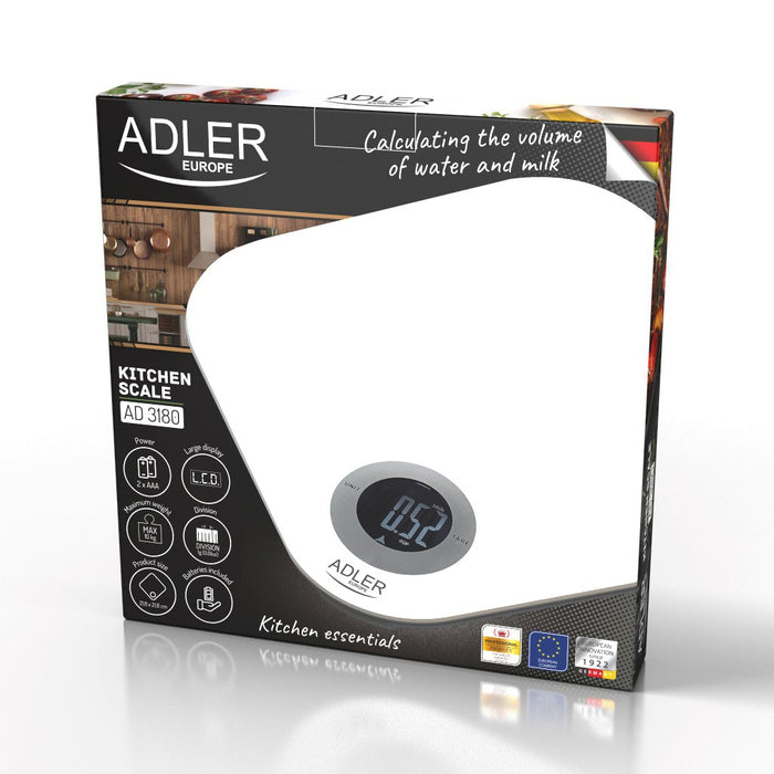 KITCHEN SCALE WHITE ADLER