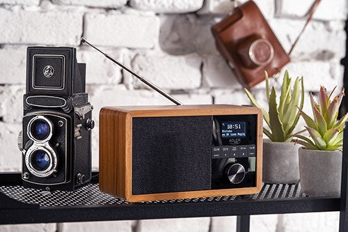 Adler AD 1184 radio Portable Digital Black, Wood