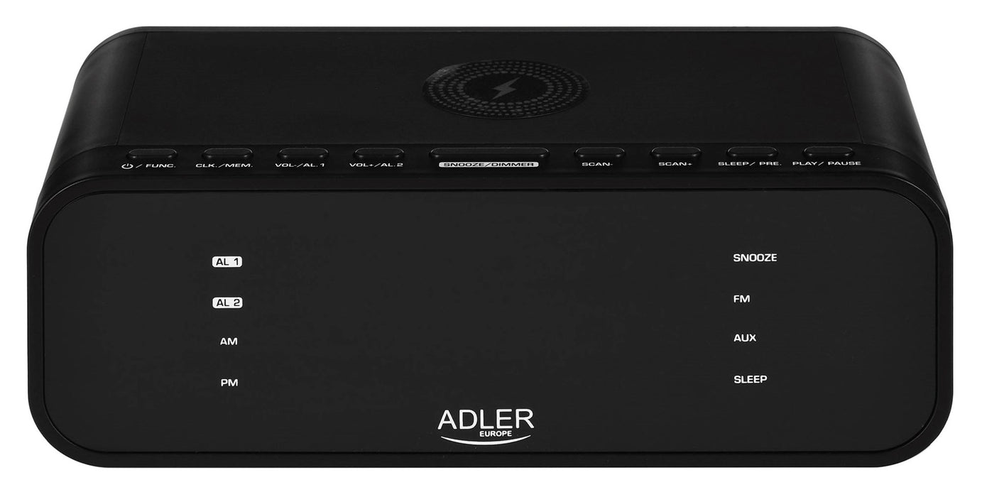 ADLER AD 1192b radio alarm clock black