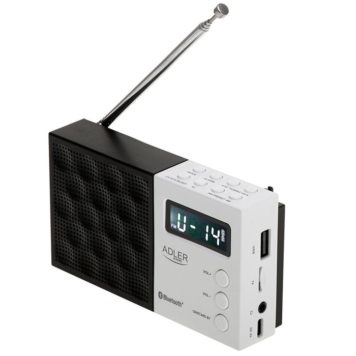Radio Adler pll fm ad 1908 Black White