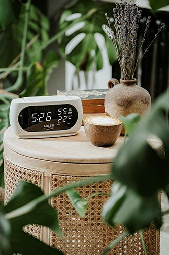 Adler AD 1186W alarm clock Digital alarm clock Black, White