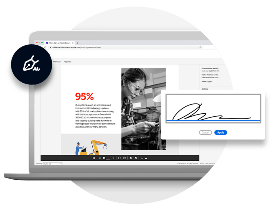 Software Adobe Sign for business, Other, EU English, Subscription New