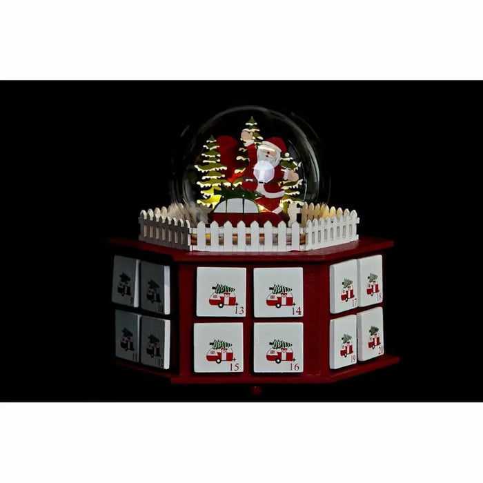 Advent Calendar DKD Home Decor Wood (22 x 19 x 20 cm) (2 Units) - Декорация и Осветление<<<Дом