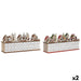 Advent Calendar DKD Home Decor Wood 45 x 11 x 23 cm (2 Units) - Декорация и Осветление<<<Дом Градина<<<BigBuy&&&Коледни