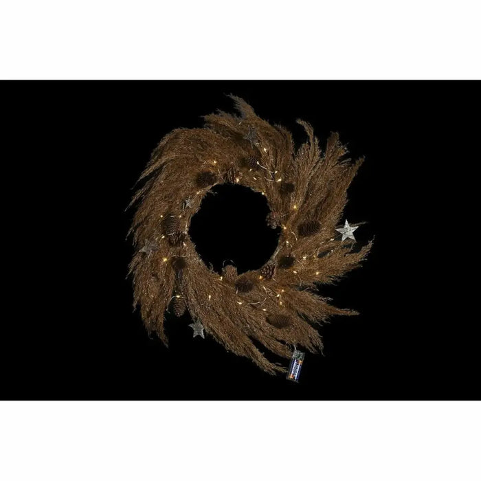 Advent wreathe DKD Home Decor Flower (2 Units) (60 x 5 x 60 cm) - Декорация и Осветление<<<Дом