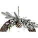 Advent wreathe DKD Home Decor Natural wicker Pineapple Snowfall 32 x 7 x 32 cm (2 Units) - Декорация и Осветление<<<Дом