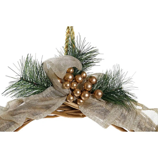 Advent wreathe DKD Home Decor Polyester (30 x 5 x 30 cm) - Декорация и Осветление<<<Дом Градина<<<BigBuy&&&Коледни
