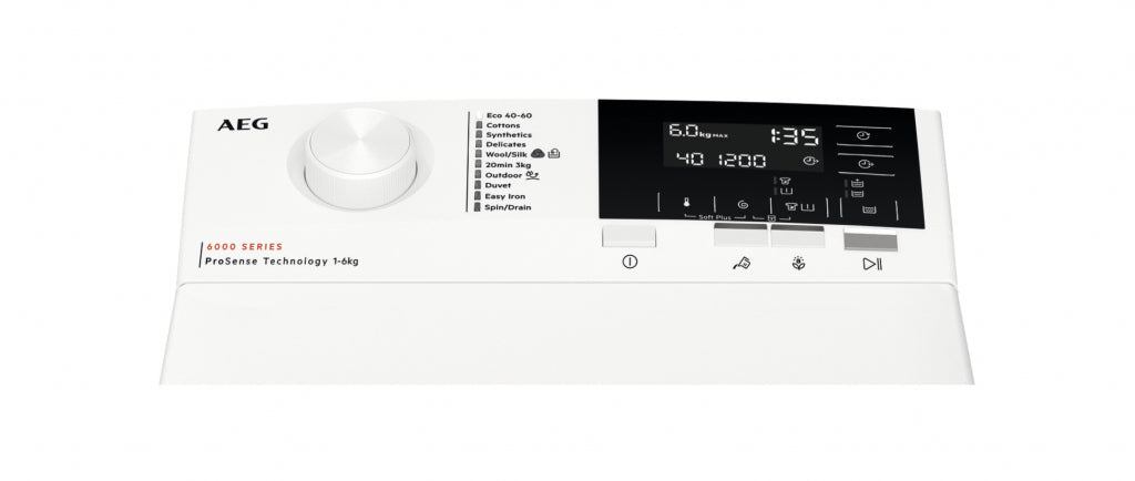 Washing machine AEG LTR6G261E, 1151 rpm, 6.00 kg, D, White