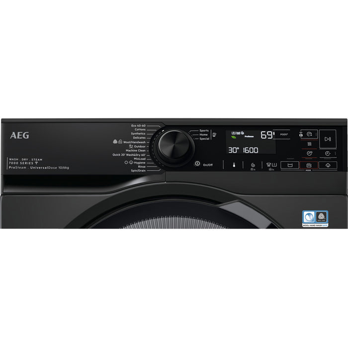 Washing machine with dryer AEG LWR73166OE, 10/6 kg, WiFi, 1600 rpm.