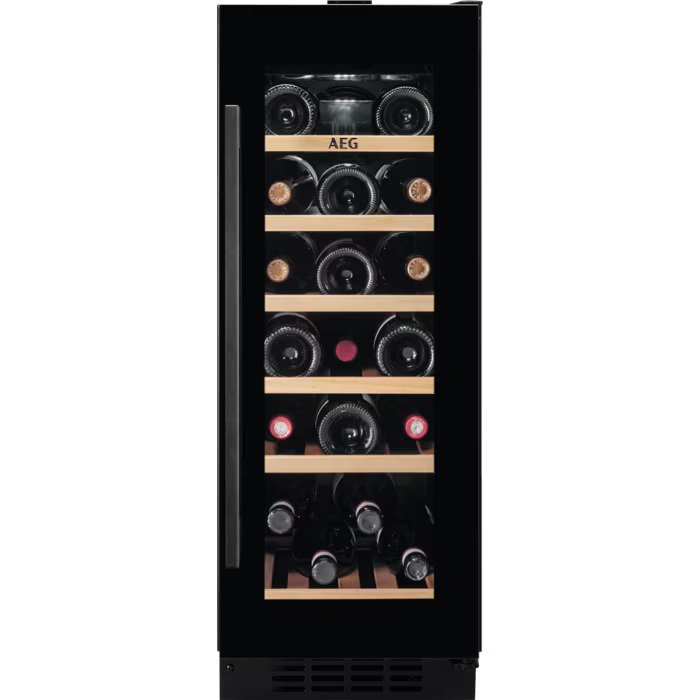 Built-in refrigerator AEG AWS4020B5B, 58 l, G, Yes, Black