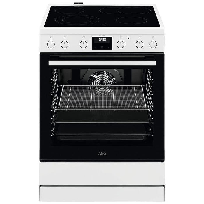 Cooker with ceramic hob AEG CCB6440CBW