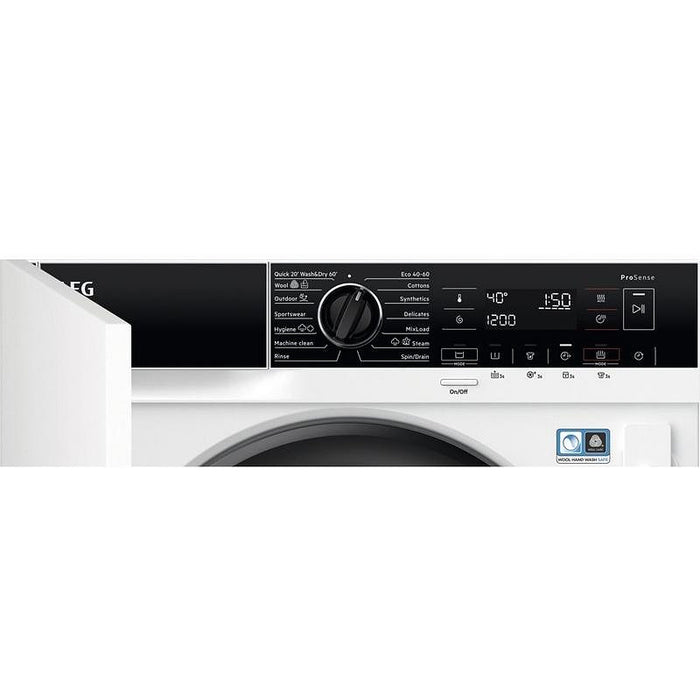 Washing machine with built-in dryer AEG L7WBE68SI, 8/4 kg, 1600 rpm.