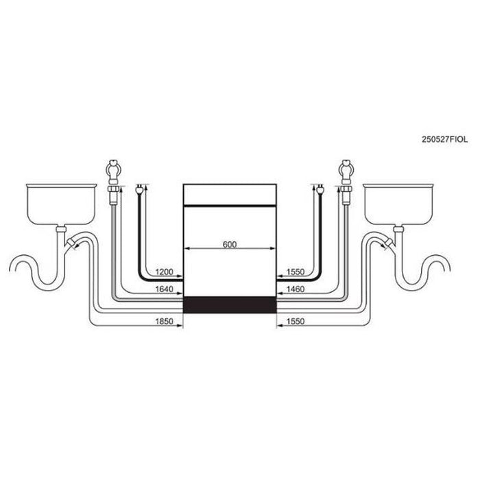 Built-in dishwasher AEG NG92IX20PK (ST), 14 place settings, A