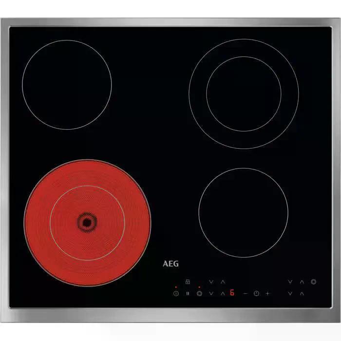 Built-in ceramic hob AEG ORN64A02XB, Electric