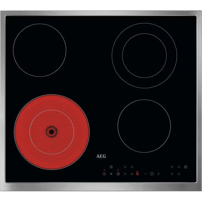 Built-in ceramic hob AEG ORN64A02XB, Electric