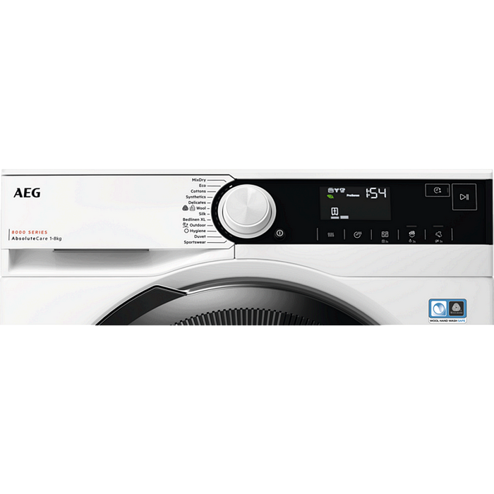 Dryer AEG TR8384, 8 kg, C, White
