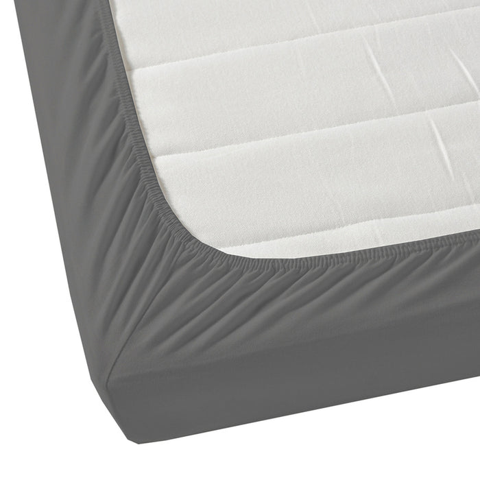 AGLIKA FITTED SHEET FOR MATTRESS 90X200 CM DARK GREY