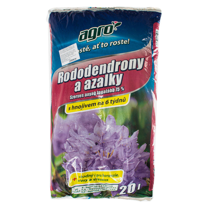 SUBSTRATE FOR AZALEAS AND RHODODENDRONS AGRO 20L AGRO