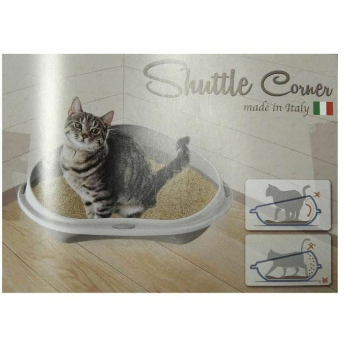 Cat Litter Box Aimé Beige Taupe Plastic