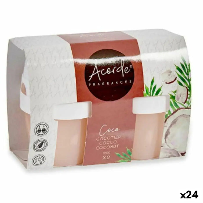 Air Freshener Set Acorde Coconut Gel (24 Units) - Почистване Прахосмукачки И Гладене<<<Дом