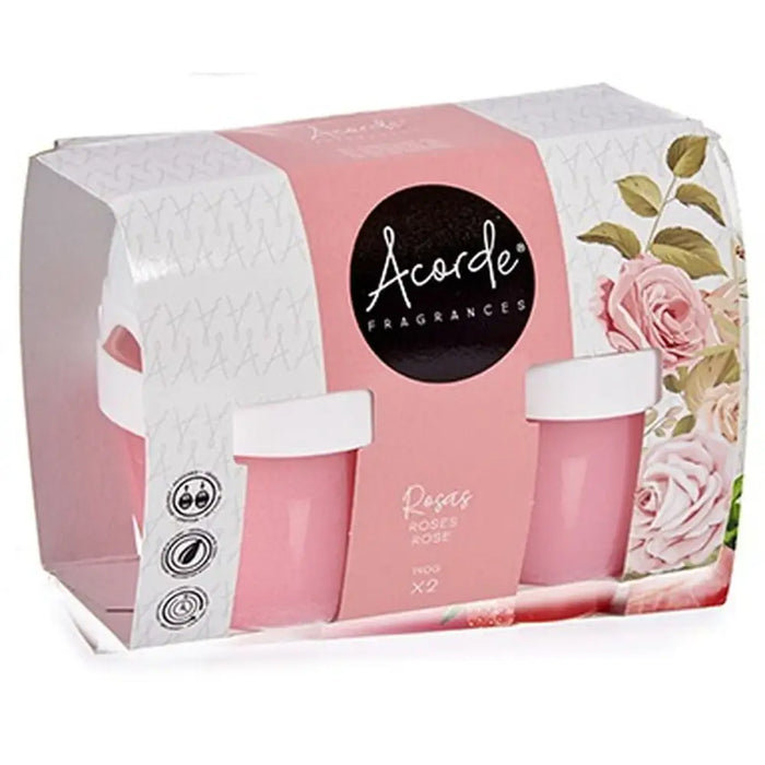 Air Freshener Set Acorde Roses Gel (24 Units) - Почистване Прахосмукачки И Гладене<<<Дом