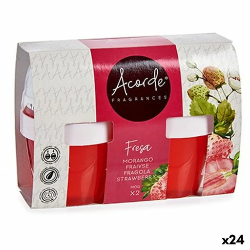 Air Freshener Set Acorde Strawberry Gel (24 Units) - Почистване Прахосмукачки И Гладене<<<Дом